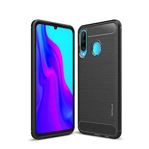 [Stealth Case] Huawei P30 Lite Soft Protective Slim Cover with Carbon Fibre Detailing