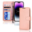 [Wallet Case] Protective Cover with Cash & Card Holder, Stand and Wrist Strap For Apple iPhone 14 Pro