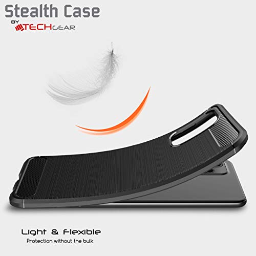 [Stealth Case] Samsung Galaxy A72 Soft Protective Slim Cover with Carbon Fibre Detailing