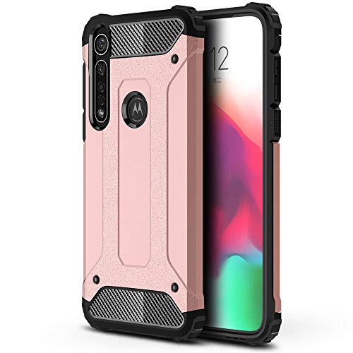 [Tough Armoured Case] ShockProof Dual-Layer Protective Heavy Duty Cover for Motorola Moto G8 Plus