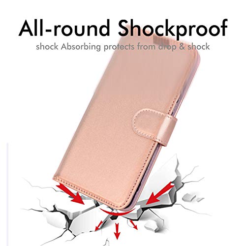 [Wallet Case] Protective Cover with Cash & Card Holder, Stand and Wrist Strap For Samsung Galaxy A21s