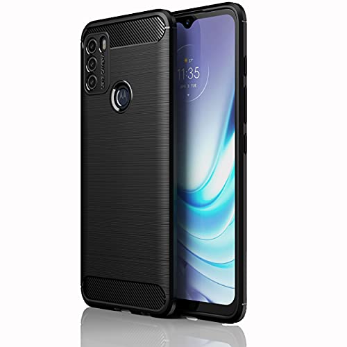 [Stealth Case] Motorola Moto G50 Soft Protective Slim Cover with Carbon Fibre Detailing