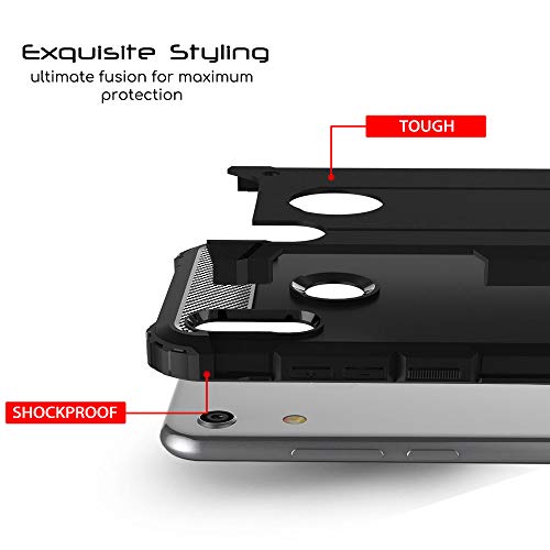 [Tough Armoured Case] ShockProof Dual-Layer Protective Heavy Duty Cover for Honor 8A
