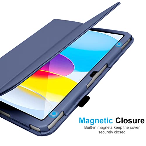 [Folio Case] Smart Cover Stand with Auto Sleep/Wake & Hand Strap For Apple iPad 11th & 10th Generation, iPad 2025 / 2022