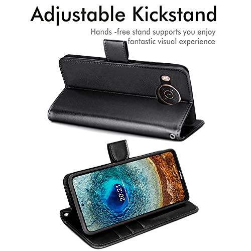 [Wallet Case] Protective Cover with Cash & Card Holder, Stand and Wrist Strap For Nokia X10 / X20