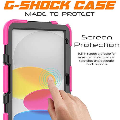 [G-SHOCK Case] Heavy Duty Long Survival Screen Protector Case for Apple iPad 11th & 10th Generation, iPad 2025 / 2022