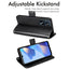 [Wallet Case] Protective Cover with Cash & Card Holder, Stand and Wrist Strap For Oppo A16s