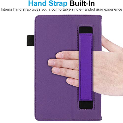 [Folio Case] Smart Cover Stand with Auto Sleep/Wake & Hand Strap For Apple iPad 10.2" 2021 / 2020 / 2019 [9th / 8th / 7th Generation]