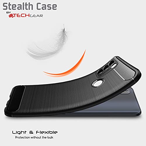 [Stealth Case] Motorola Moto G50 Soft Protective Slim Cover with Carbon Fibre Detailing