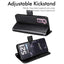 [Wallet Case] Protective Cover with Cash & Card Holder, Stand and Wrist Strap For Samsung Galaxy S21
