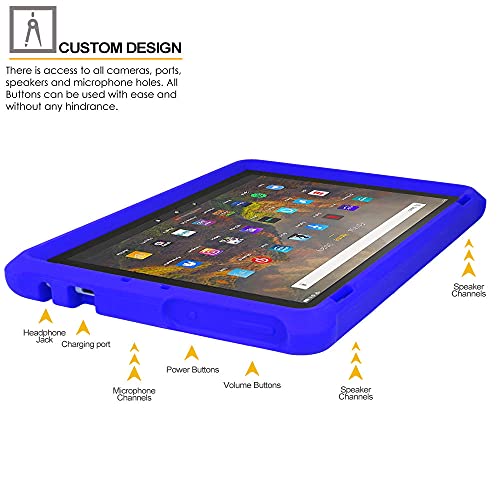 [Bumper Case] Shockproof Soft Easy Grip Case for Amazon Fire HD 10" / HD 10 Plus 11th Generation / 2021