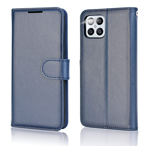 [Wallet Case] Protective Cover with Cash & Card Holder, Stand and Wrist Strap For Honor X8