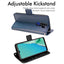 [Wallet Case] Protective Cover with Cash & Card Holder, Stand and Wrist Strap For Oppo A9 2020