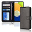 [Wallet Case] Protective Cover with Cash & Card Holder, Stand and Wrist Strap For Samsung Galaxy A03