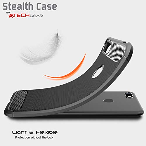 [Stealth Case] Motorola Moto E6 Play Soft Protective Slim Cover with Carbon Fibre Detailing