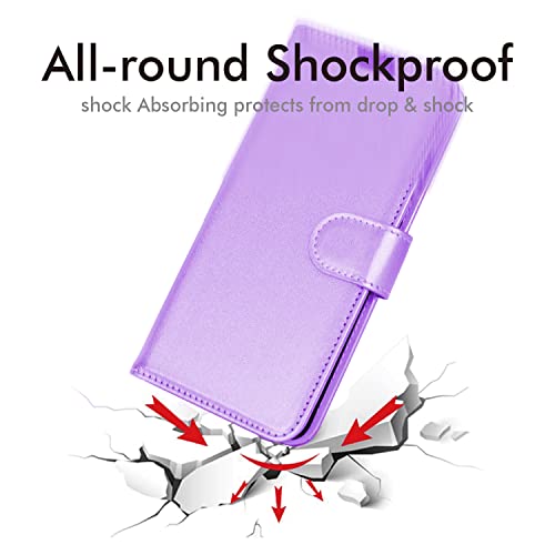 [Wallet Case] Protective Cover with Cash & Card Holder, Stand and Wrist Strap For Samsung Galaxy A23 5G
