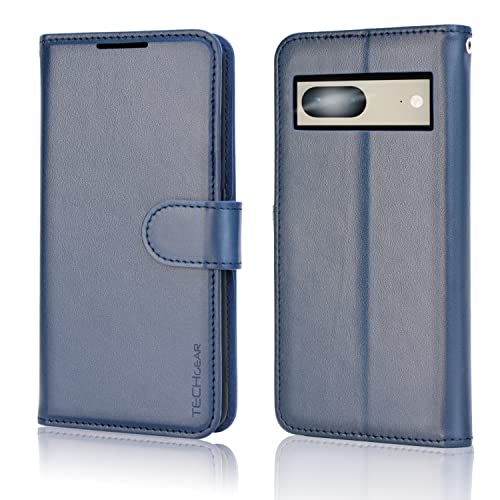 [Wallet Case] Protective Cover with Cash & Card Holder, Stand and Wrist Strap For Google Pixel 7