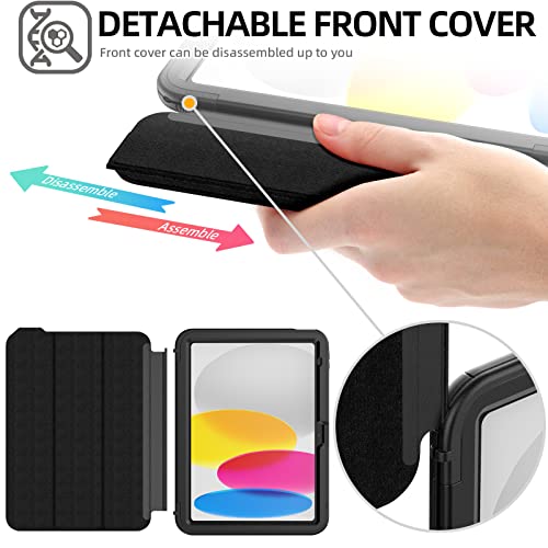 [D-FENCE Case] Tough & Rugged Smart Case For Apple iPad 11th & 10th Generation, iPad 2025 / 2022