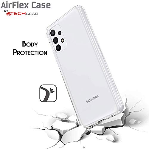 [AirFlex Case] Crystal Clear Slim & Light, Protective,  Soft Gel Cover for Samsung Galaxy A32 5G