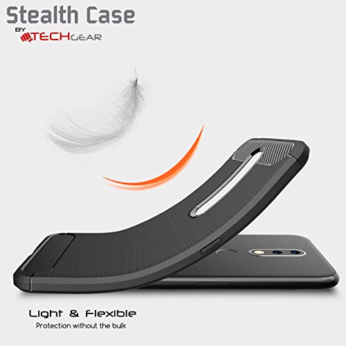 [Stealth Case] Nokia 4.2 Soft Protective Slim Cover with Carbon Fibre Detailing