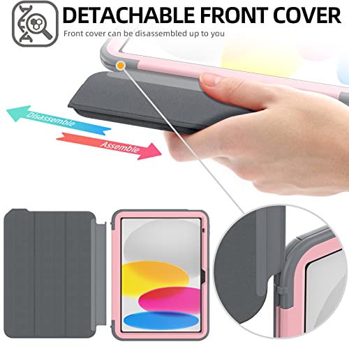 [D-FENCE Case] Tough & Rugged Smart Case For Apple iPad 11th & 10th Generation, iPad 2025 / 2022