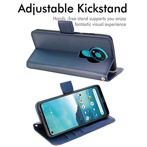 [Wallet Case] Protective Cover with Cash & Card Holder, Stand and Wrist Strap For Nokia 3.4