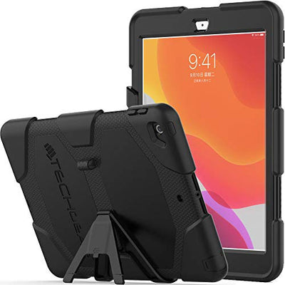 [G-SHOCK Case] Heavy Duty Long Survival Screen Protector Case for iPad 10.2" 2021, 2020, 2019 [9th/8th/7th Generation]