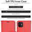 [Wallet Case] Protective Cover with Cash & Card Holder, Stand and Wrist Strap For Apple iPhone 12 Mini