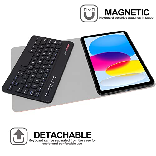 [Strike Folio] Keyboard Case for Apple iPad 11th & 10th Generation, iPad 2025 / 2022