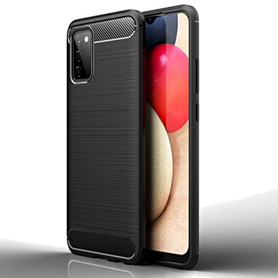 [Stealth Case] Samsung Galaxy A02s Soft Protective Slim Cover with Carbon Fibre Detailing