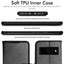 [Wallet Case] Protective Cover with Cash & Card Holder, Stand and Wrist Strap For Google Pixel 6