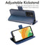 [Wallet Case] Protective Cover with Cash & Card Holder, Stand and Wrist Strap For Samsung Galaxy A33 5G
