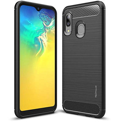 [Stealth Case] Samsung Galaxy A20e Soft Protective Slim Cover with Carbon Fibre Detailing