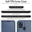 [Wallet Case] Protective Cover with Cash & Card Holder, Stand and Wrist Strap For Samsung Galaxy A21s