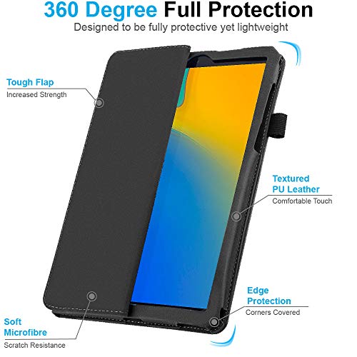 [Folio Case] Smart Cover Stand with Auto Sleep/Wake & Hand Strap For Samsung Galaxy Tab S6 Lite 10.4" (SM-P610 / P613 / P615 / P619)