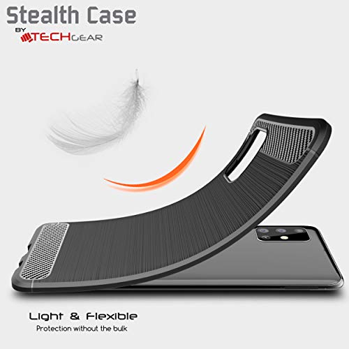 [Stealth Case] Samsung Galaxy A51 Soft Protective Slim Cover with Carbon Fibre Detailing