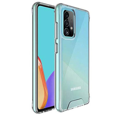 [Fusion HD Case] Shockproof Fused Gel Bumper & Hard Back Slim Clear Cover for Samsung Galaxy A54 5G