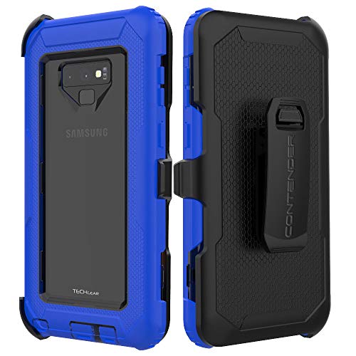 [Contender Case] Samsung Galaxy Note 9 Heavy Duty Case with Built-in Screen Protector, 360 [Full Body] Protective Cover with Kick Stand