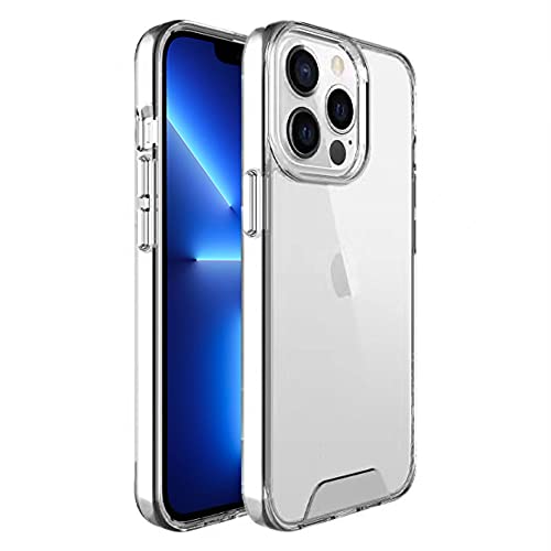 [Fusion HD Case] Shockproof Fused Gel Bumper & Hard Back Slim Clear Cover for iPhone 13