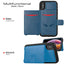 Tough Armoured Wallet 360 ShockProof Case with Card Slots & Stand for Apple iPhone XS