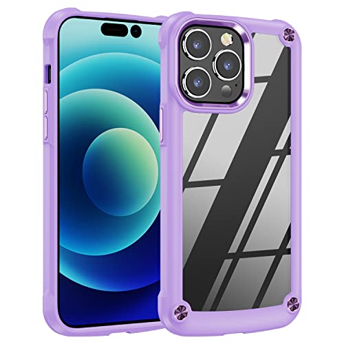 [Fusion Armour Case] Premium Hybrid Tough Heavy Duty, Rugged, Clear Back Bumper Case for Apple iPhone 14 Pro Max 6.7"
