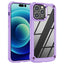 [Fusion Armour Case] Premium Hybrid Tough Heavy Duty, Rugged, Clear Back Bumper Case for Apple iPhone 14 Pro Max 6.7"
