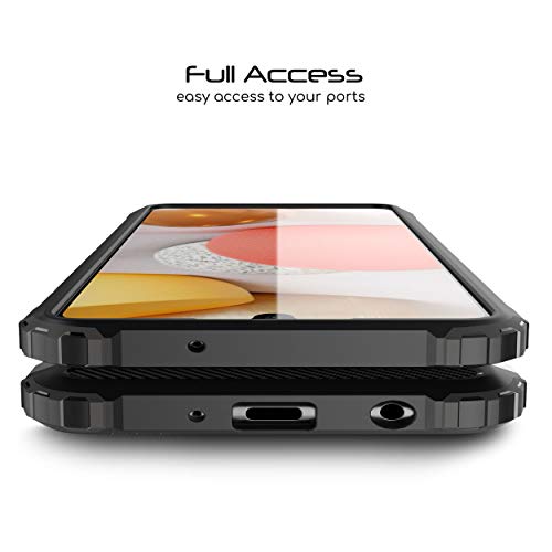 [Tough Armoured Case] ShockProof Dual-Layer Protective Heavy Duty Cover for Samsung Galaxy A42 5G