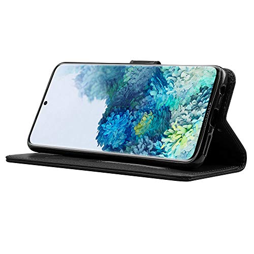 [Wallet Case] Protective Cover with Cash & Card Holder, Stand and Wrist Strap For Samsung Galaxy S20