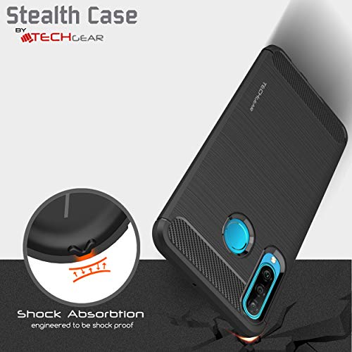 [Stealth Case] Huawei P30 Lite Soft Protective Slim Cover with Carbon Fibre Detailing
