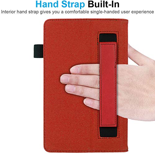 [Folio Case] Smart Cover Stand with Auto Sleep/Wake & Hand Strap For Apple iPad 10.2" 2021 / 2020 / 2019 [9th / 8th / 7th Generation]