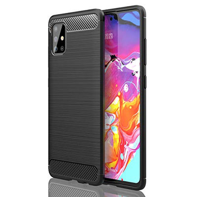 [Stealth Case] Samsung Galaxy A51 Soft Protective Slim Cover with Carbon Fibre Detailing