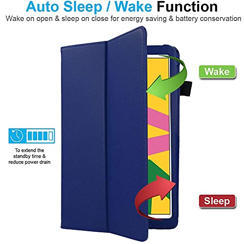 [Folio Case] Smart Cover Stand with Auto Sleep/Wake & Hand Strap For Apple iPad 10.2" 2021 / 2020 / 2019 [9th / 8th / 7th Generation]