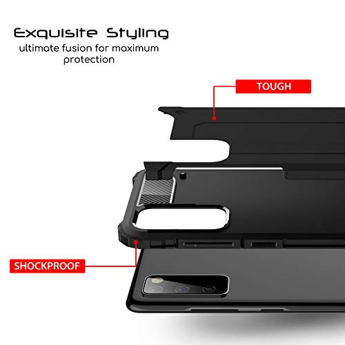 [Tough Armoured Case] ShockProof Dual-Layer Protective Heavy Duty Cover for Samsung Galaxy S20 FE