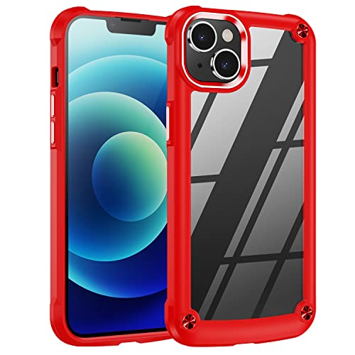 [Fusion Armour Case] Premium Hybrid Tough Heavy Duty, Rugged, Clear Back Bumper Case for Apple iPhone 14 6.1"